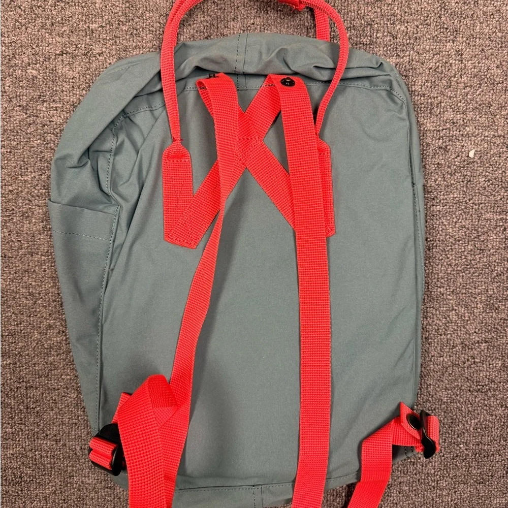 Kånken EVERYDAY OUTDOOR Teal and Salmon - Picture 3 of 6